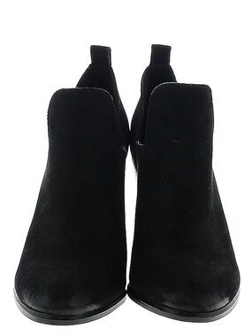 Vince Camuto Black Suede Chelsea Ankle Boots